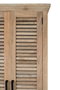 GINER Y COLOMER Armario de Madera de Mango Natural 190x150x50 cm